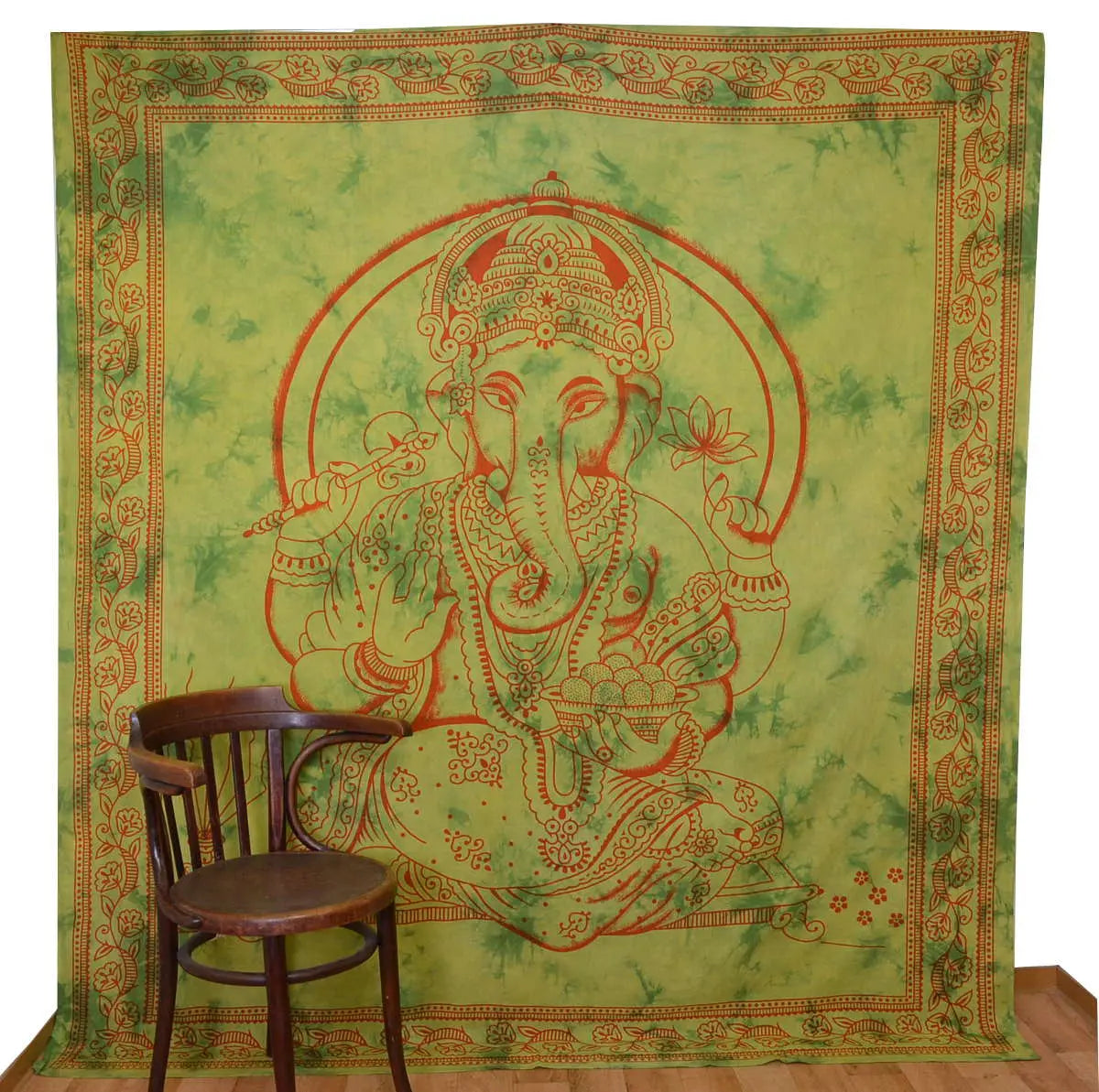 Ganesha Batik Wandtuch – Tagesdecke & Raumteiler