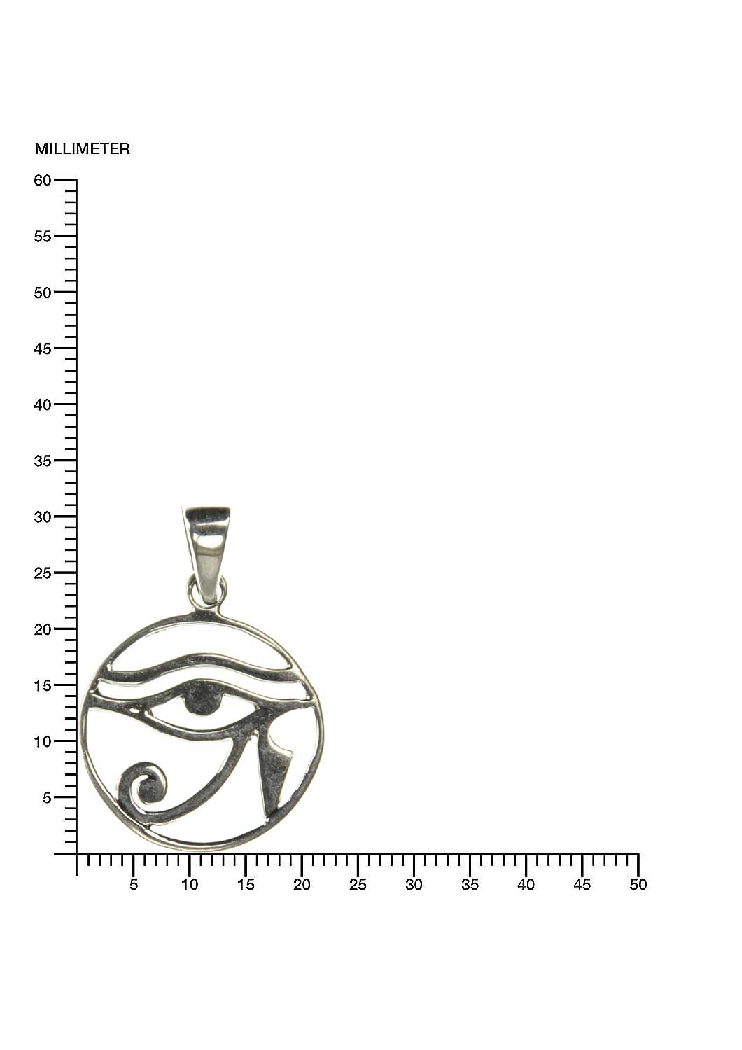 Auge des Horus Anhänger 925 Silber Horus Auge