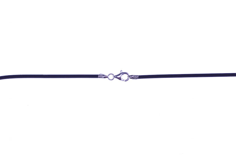 Kautschukband Silberverschluß 925 Silber