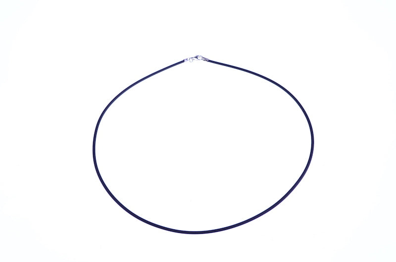 Kautschukband Silberverschluß 925 Silber