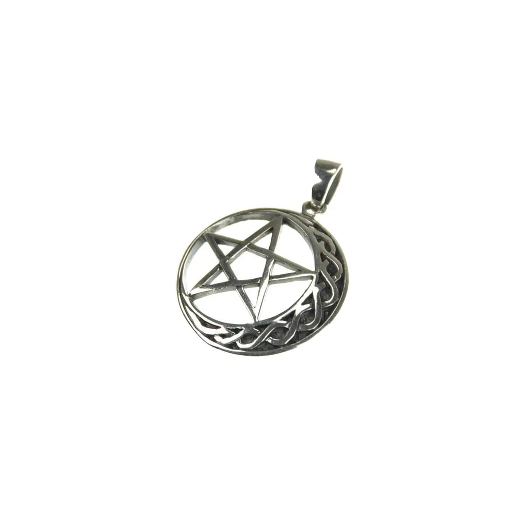 Keltischer Mond-Pentagramm Anhänger Schmuck