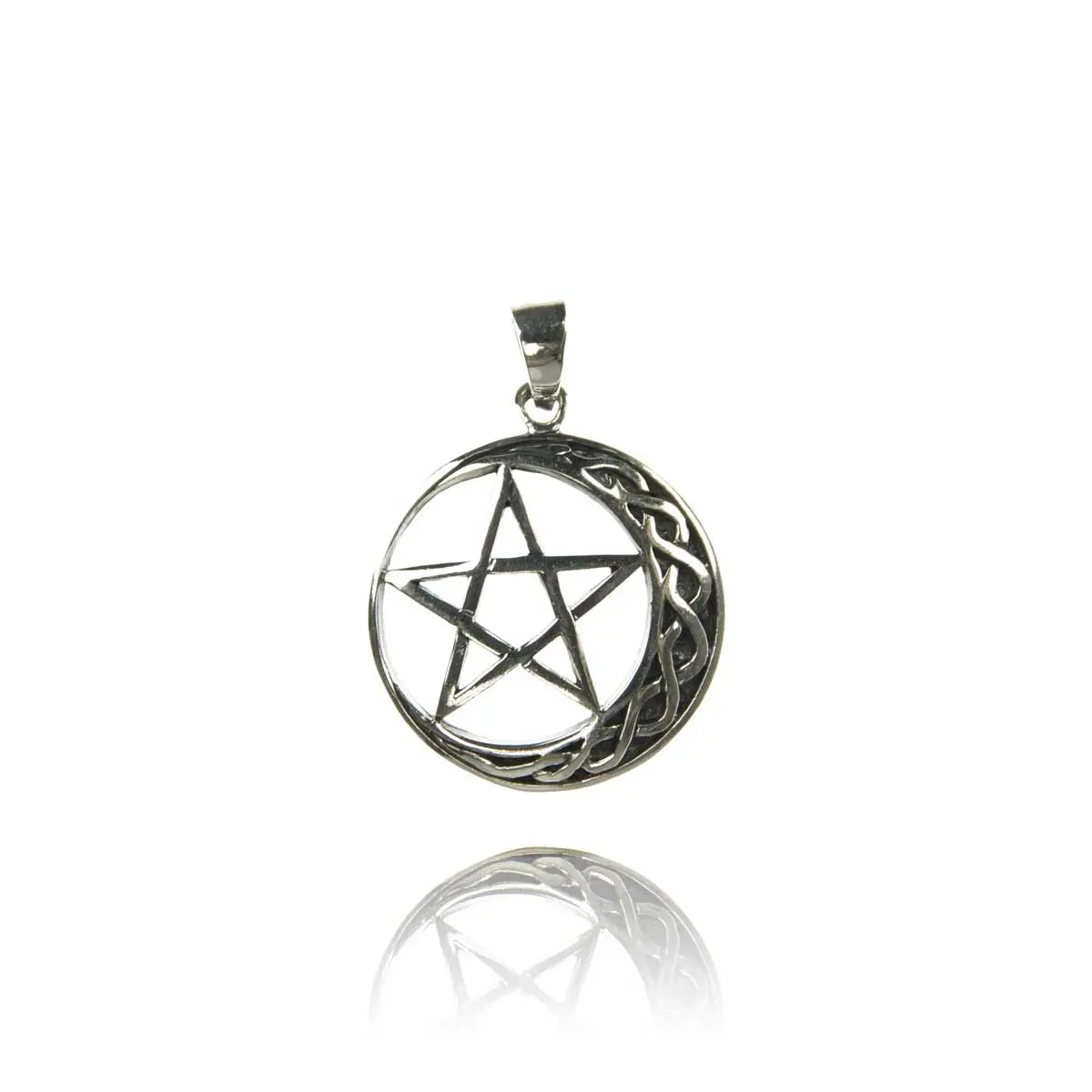 Keltischer Mond-Pentagramm Anhänger Schmuck