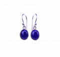 Lapislazuli Ohrringe oval - Silber