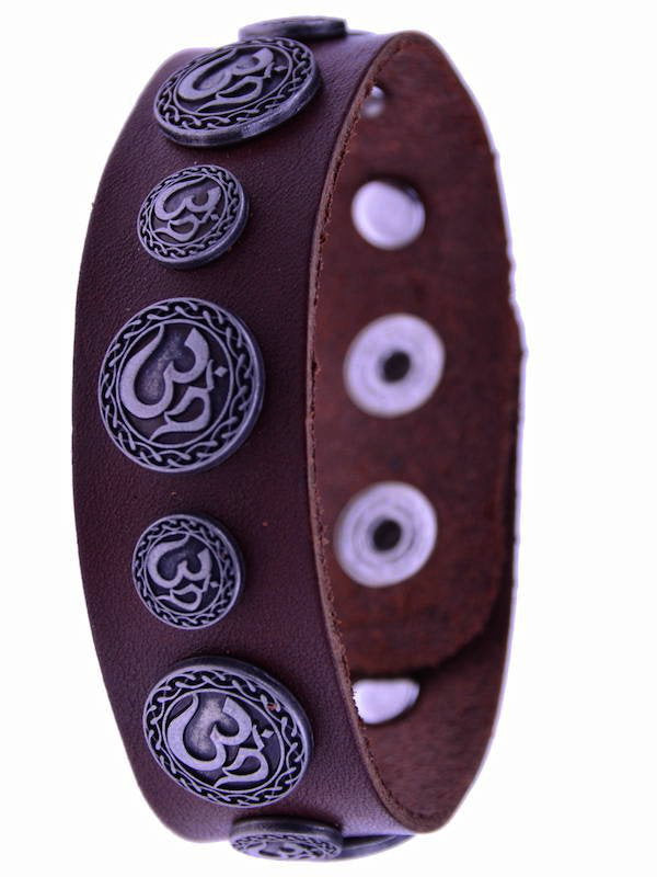 Om Symbol, Lederarmband TALISMAN Modeschmuck Rostock