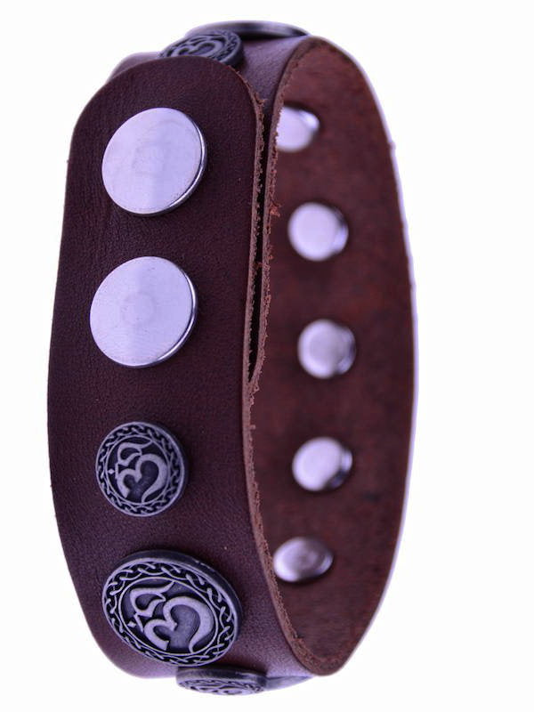 Om Symbol, Lederarmband TALISMAN Modeschmuck Rostock