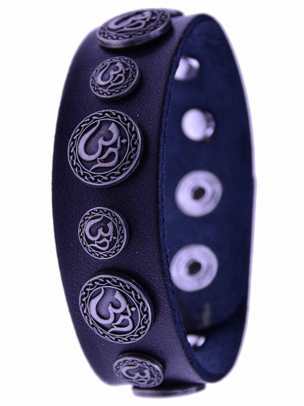 Om Symbol, Lederarmband TALISMAN Modeschmuck Rostock