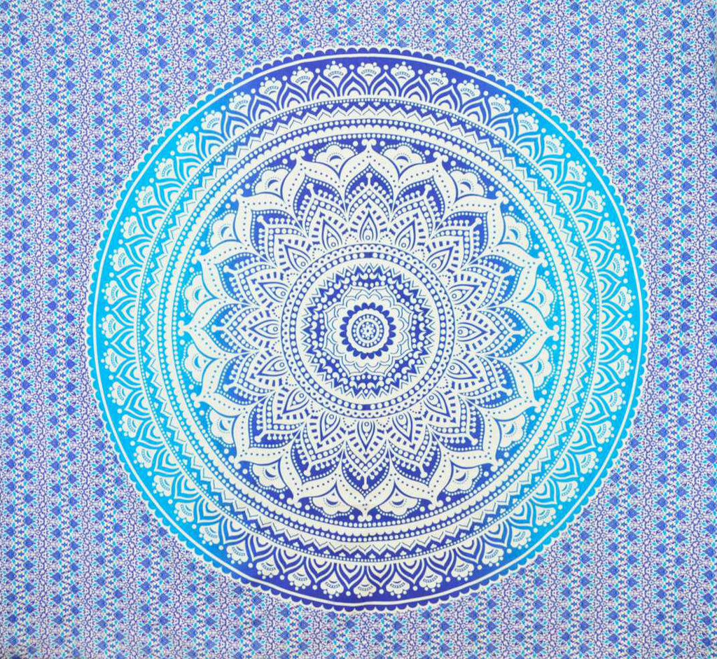 Großes Mandala Wandtuch 200x220cm Baumwolle Dekor Tagesdecke