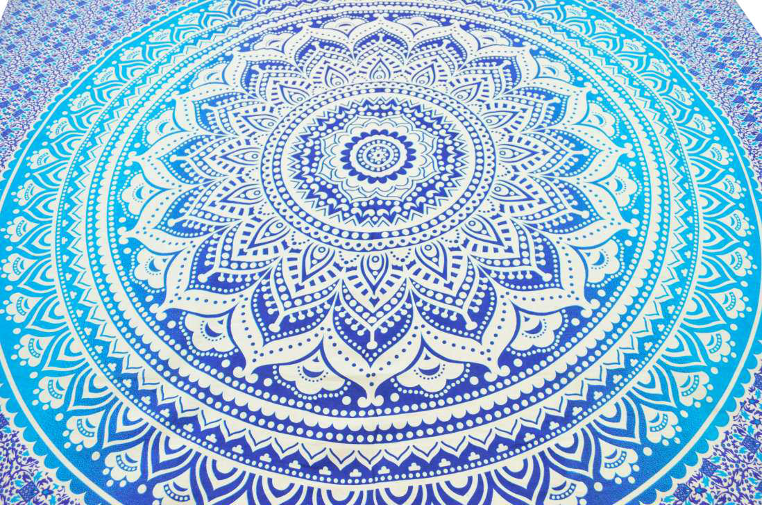 Großes Mandala Wandtuch 200x220cm Baumwolle Dekor Tagesdecke