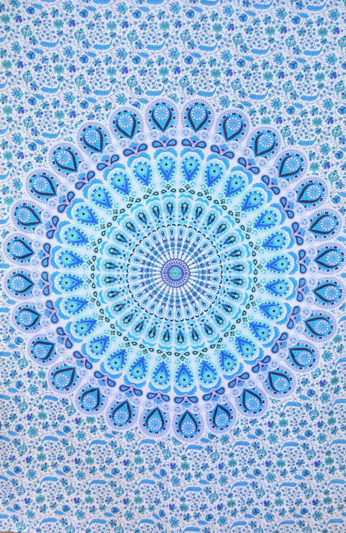 Mandala Wandtuch Single Wandbehang Tuch