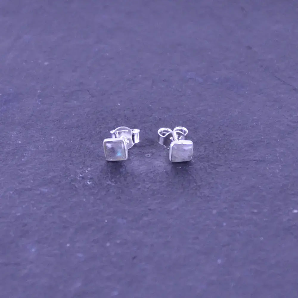 Mondstein Ohrstecker Silber - Talisman Silberschmuck