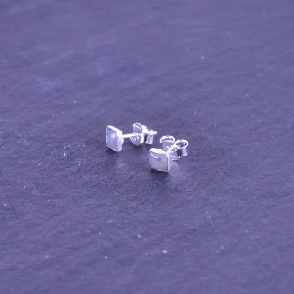 Mondstein Ohrstecker Silber - Talisman Silberschmuck