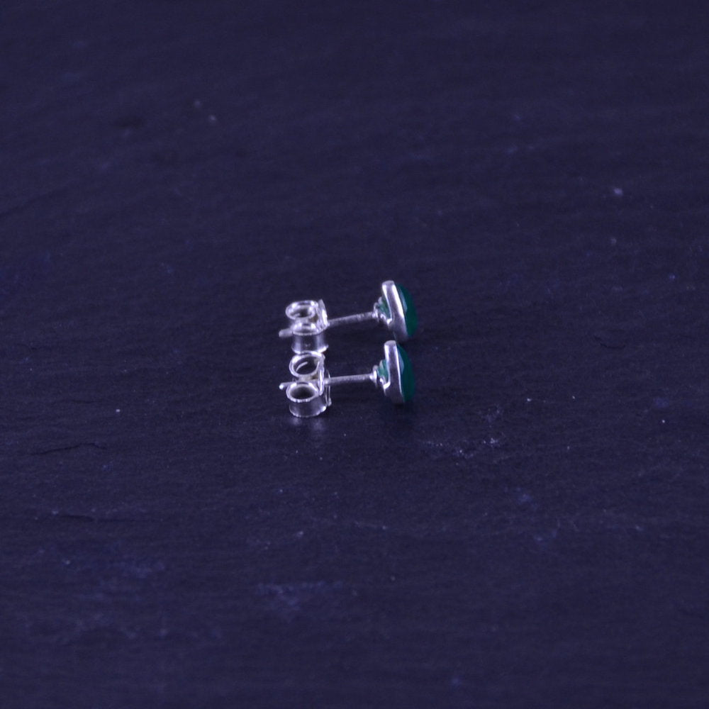 Apatit Silber Ohrstecker, Tropfen - Talisman Silberschmuck