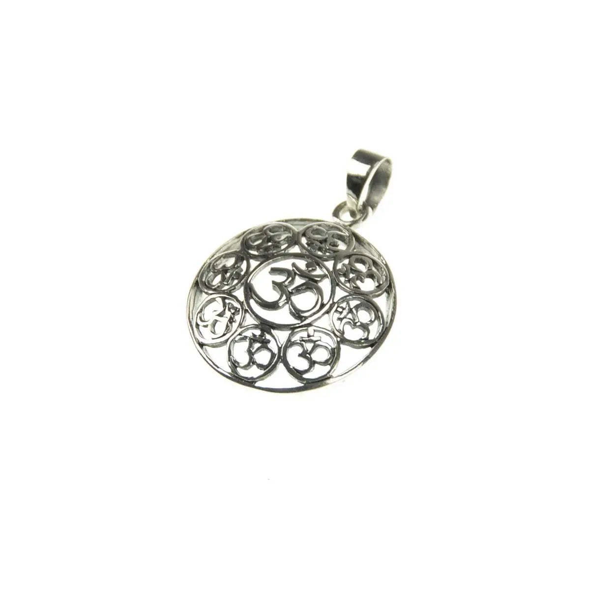 Om Anhänger viele kleine Symbole 925 Silber