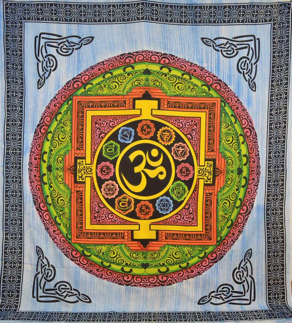 Om-Zeichen Wandtuch Yantra Goa-Tuch