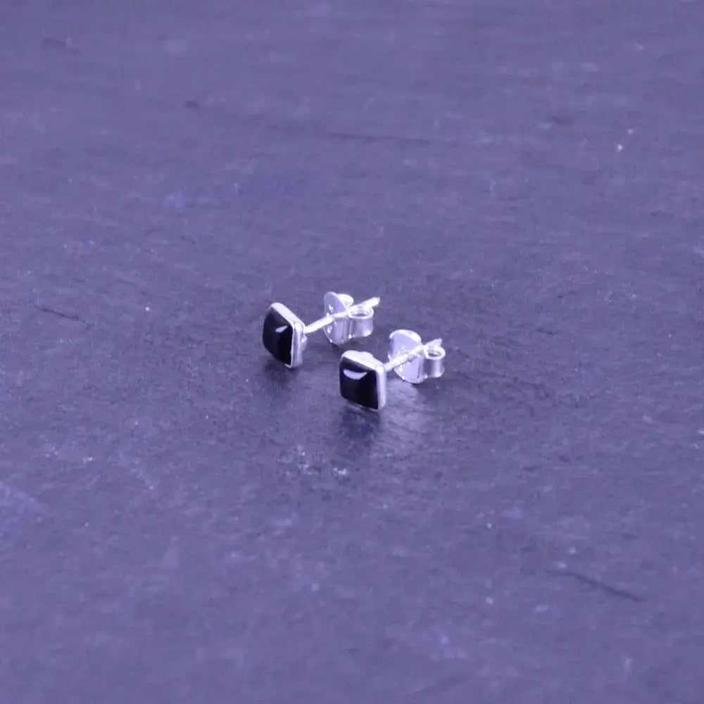 Onyx Ohrstecker Silber - Talisman Silberschmuck