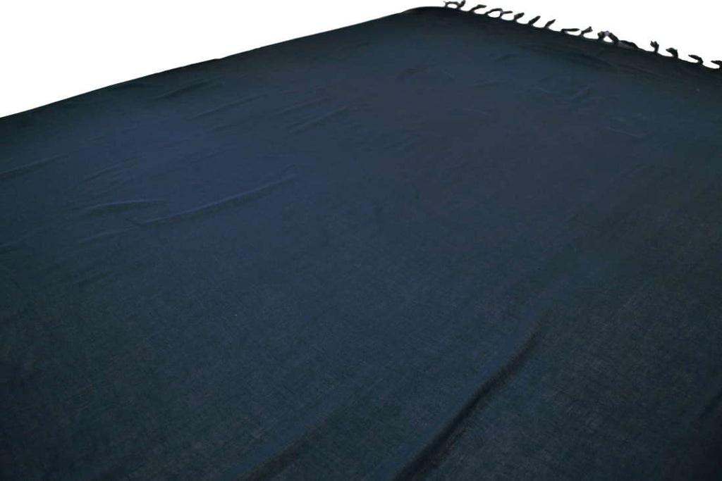 Sarong Pareo Lunghi | Schwarz Einfarbig #F