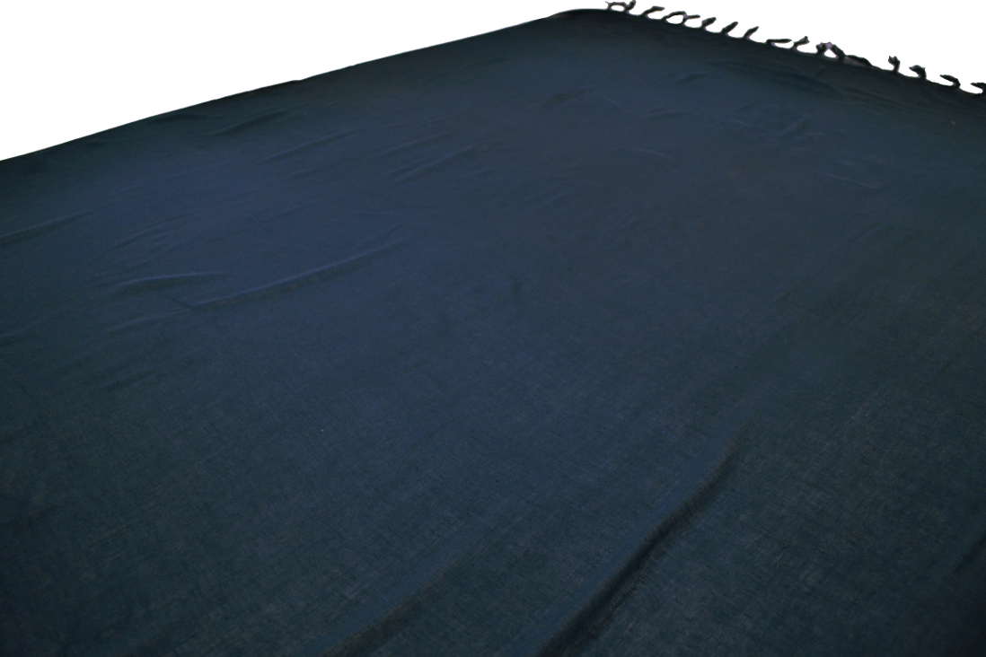Sarong Pareo Lunghi | Schwarz Einfarbig #F