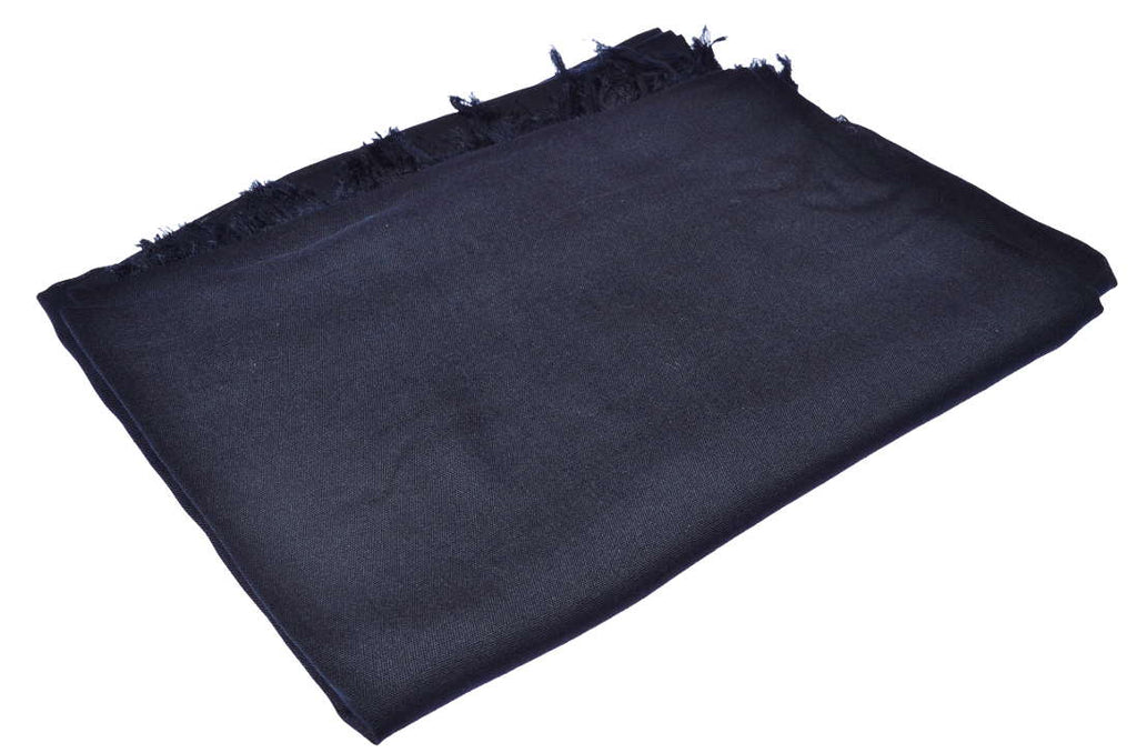 Sarong Pareo Lunghi | Schwarz Einfarbig #F