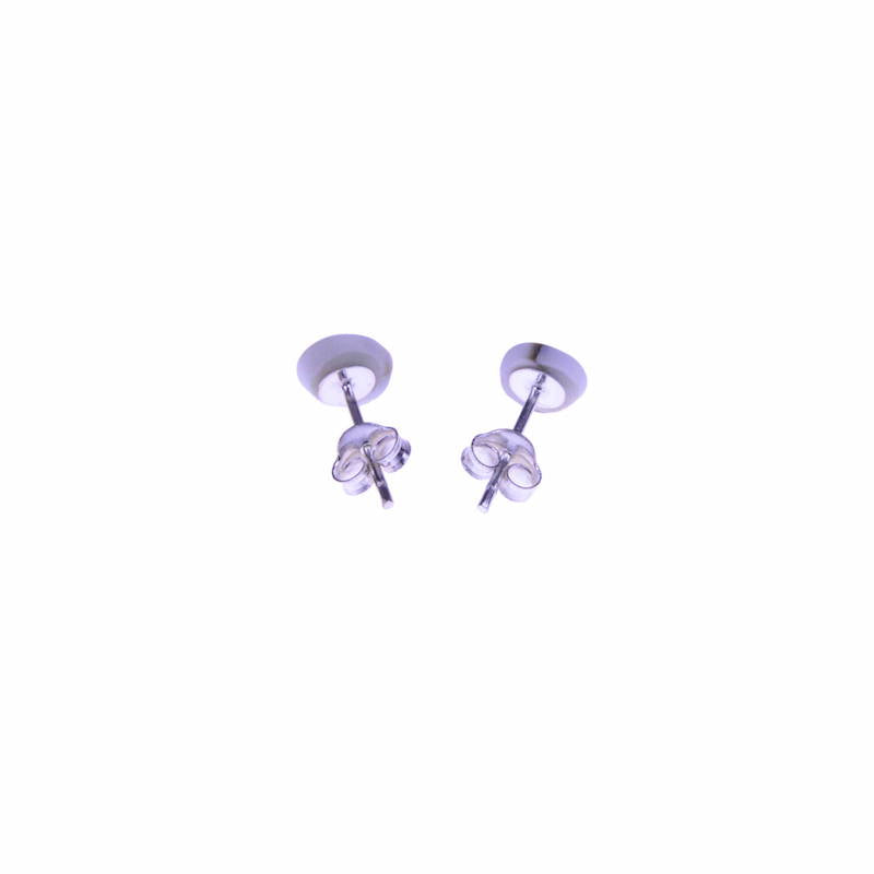 Shivaauge Ohrstecker, 925-Silber oval - Talisman Silberschmuck