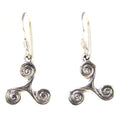 Triskele Ohrringe - keltisch 925 Silber