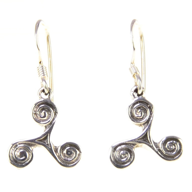 Triskele Ohrringe - keltisch 925 Silber