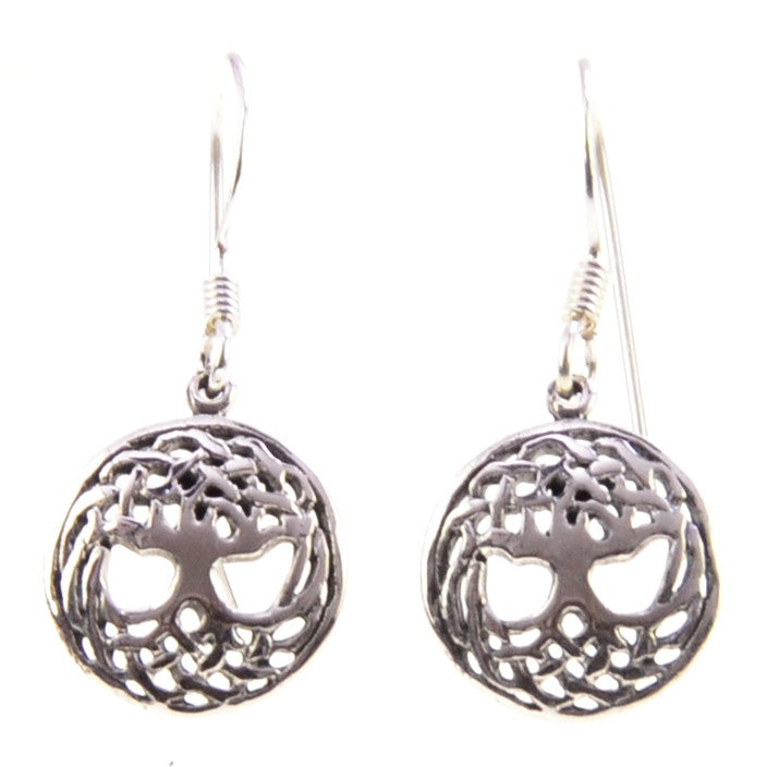 Yggdrasil Ohrringe - keltisch Silberschmuck