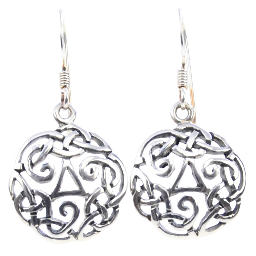 Keltischer Knoten Ohrringe -Silberschmuck
