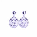 Silberohrstecker Blume – Silberschmuck