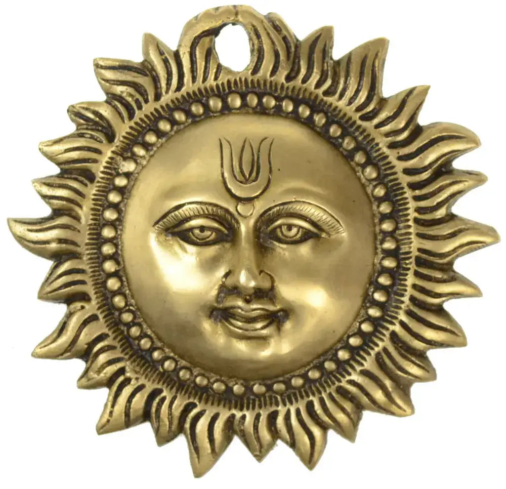 Messing Sonne Wandschmuck indische Messingsonne