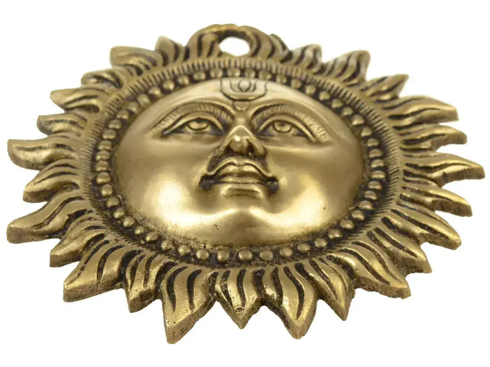 Messing Sonne Wandschmuck indische Messingsonne