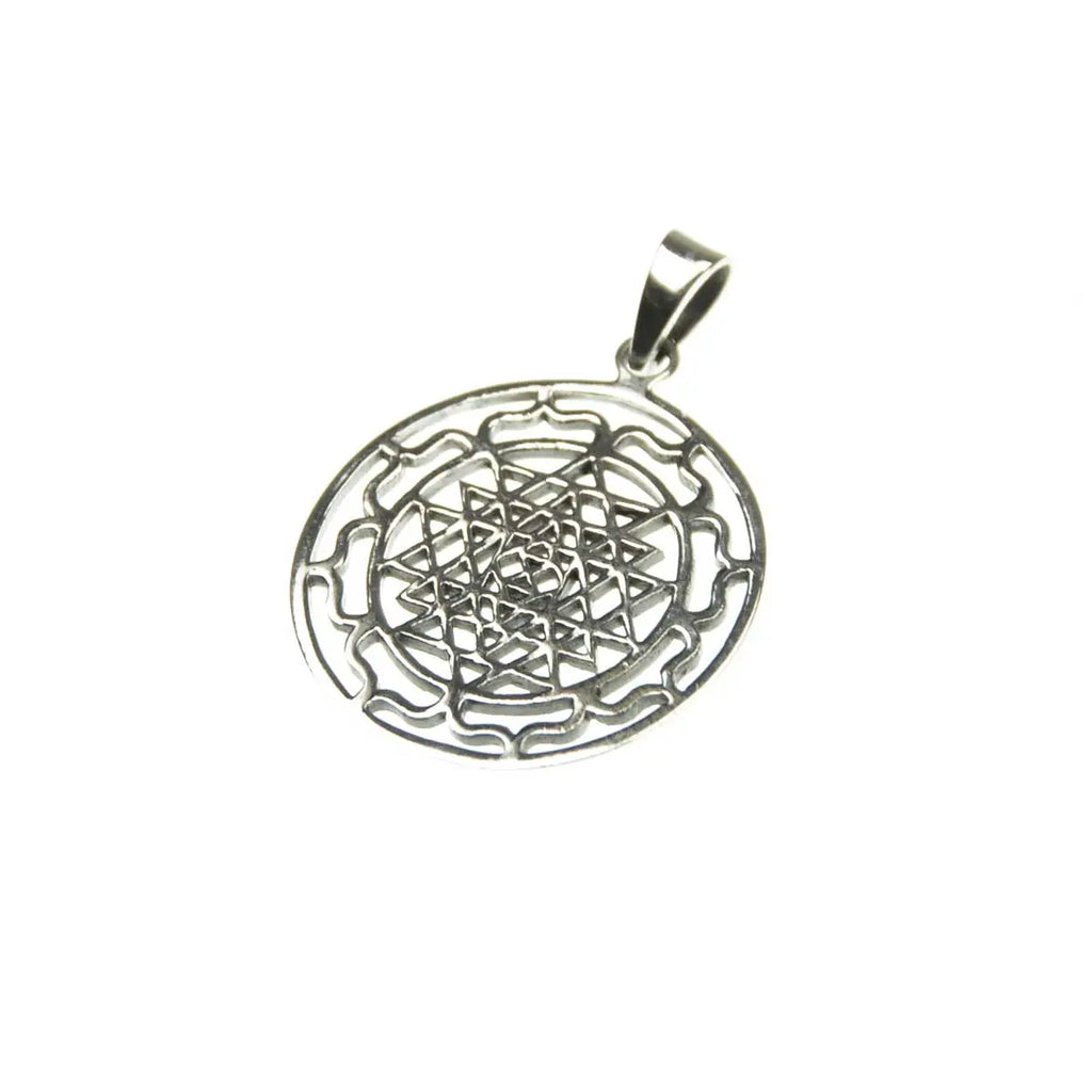 Sri Yantra Anhänger Silberschmuck
