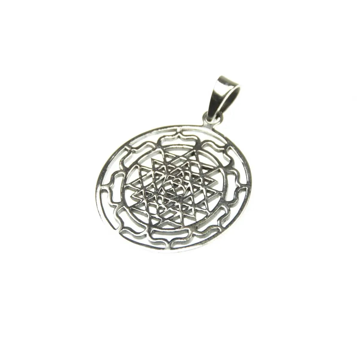 Sri Yantra Anhänger Silberschmuck