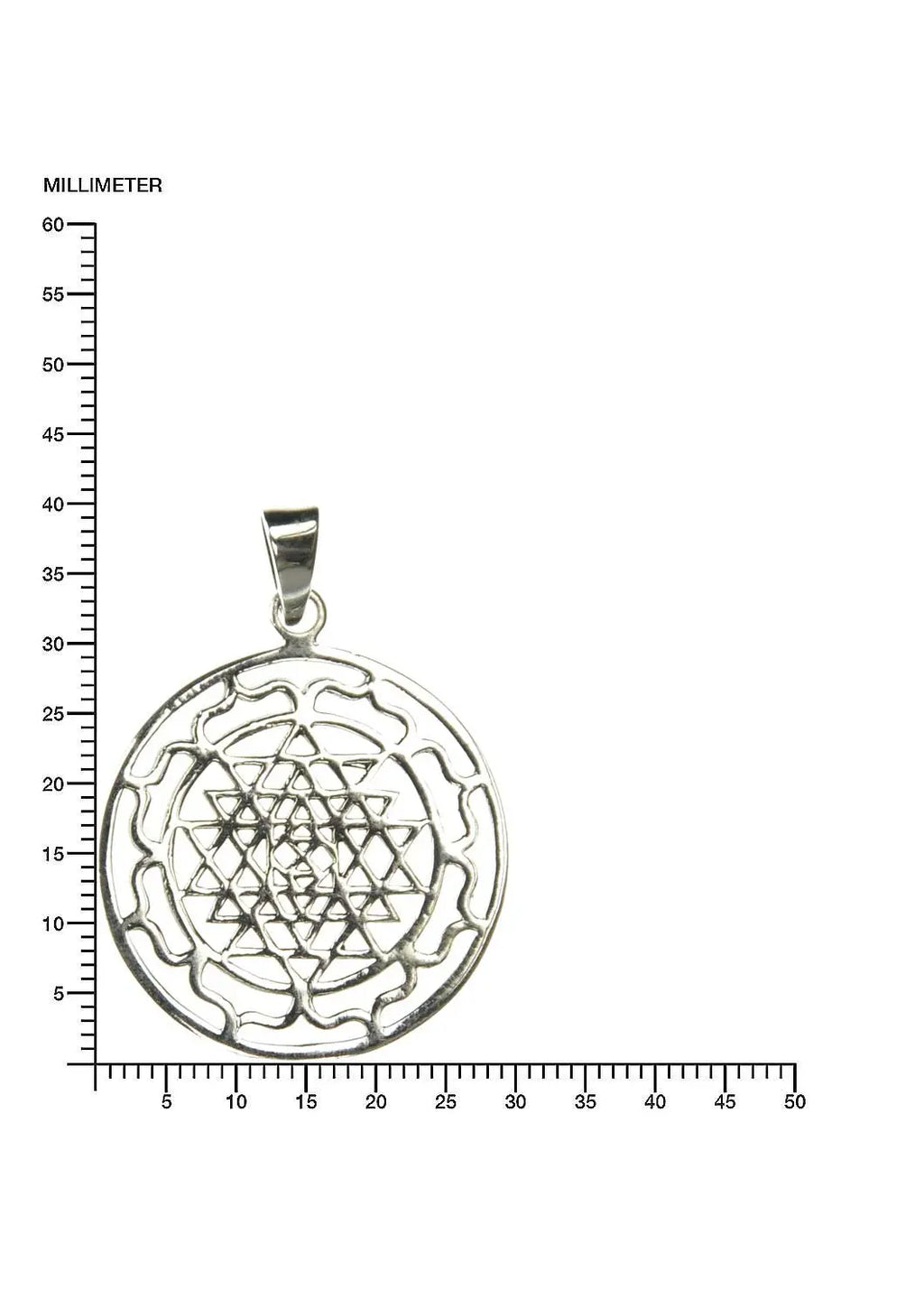 Sri Yantra Anhänger Silberschmuck