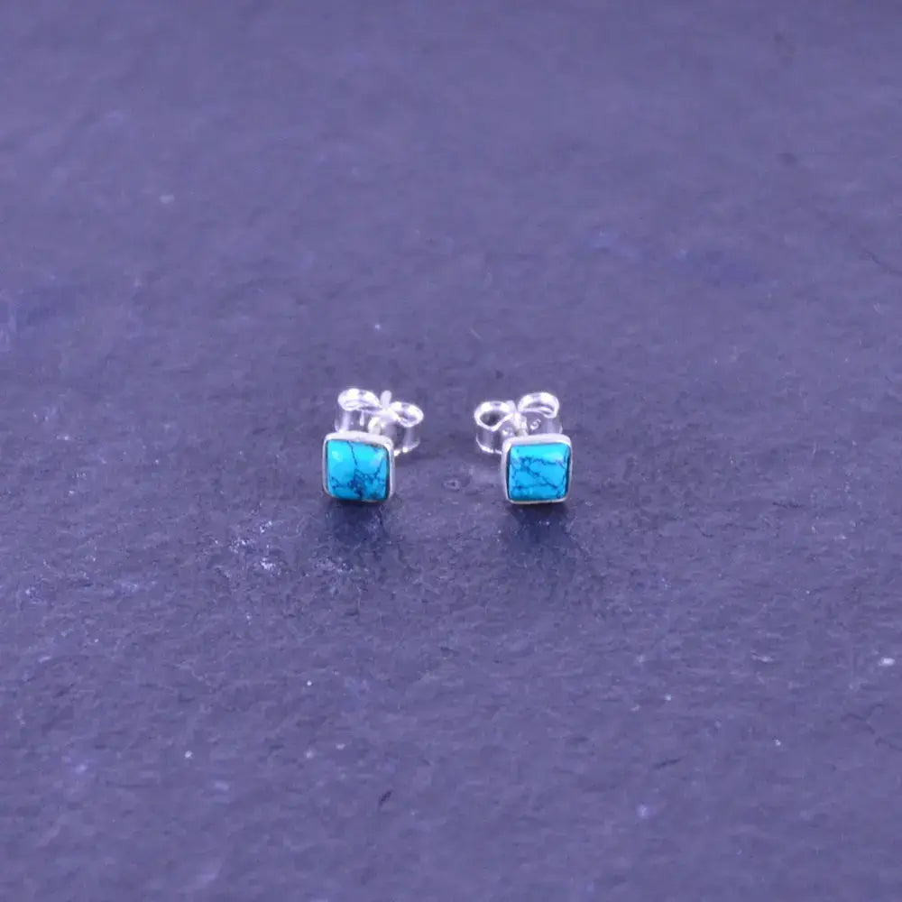 Türkis Ohrstecker Silber - Talisman Silberschmuck