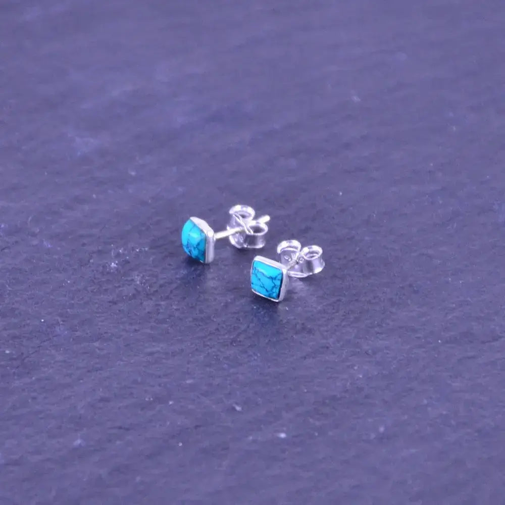Türkis Ohrstecker Silber - Talisman Silberschmuck