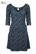 Uprise Party Dress ¾Ärmel Bio Hanf Fairtrade