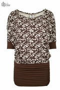 Uprise Longtop Fly-Up-High, Blümchen Hanf Shirt