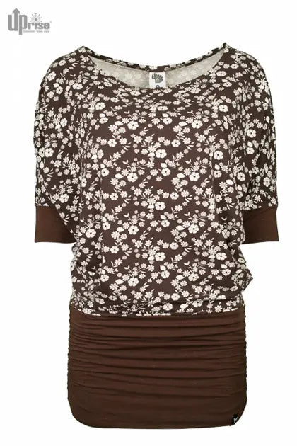 Uprise Longtop Fly-Up-High, Blümchen Hanf Shirt