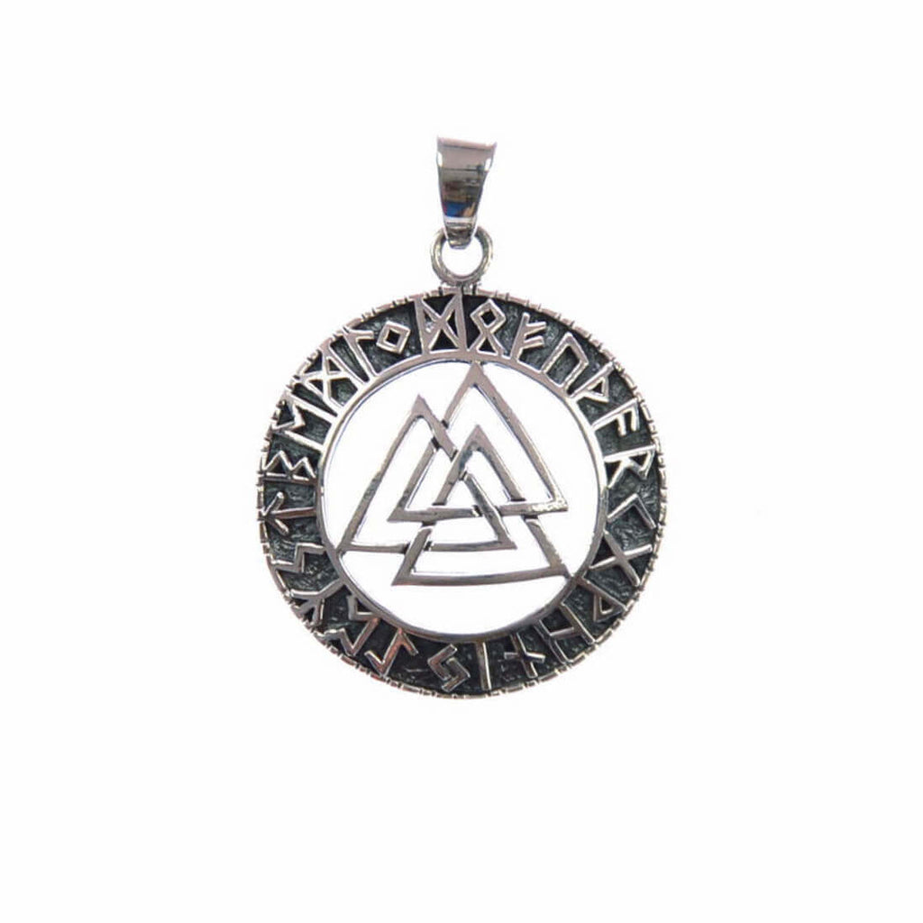 Futhark Kettenanhänger Silber Wikinger Edda