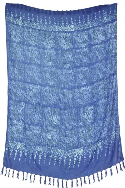 Hellblauer Batik Sarong Lunghi Pareo