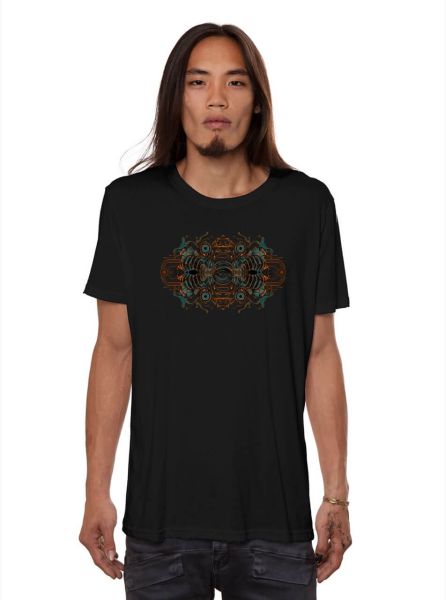 Plazmalab Männer Psywear T-Shirt Aknath UVaktive Prints