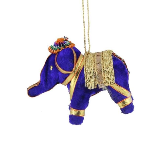 Indian stuffed elephant mobile