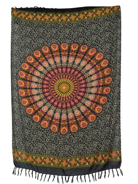 Sarong Mandala Pfauenrad