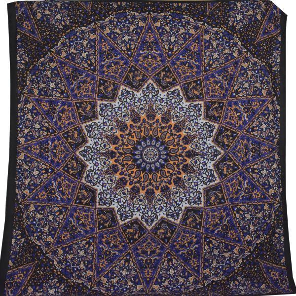 Kontrastreiches Indisches Wandtuch Mandala Boho Deko Elefanten