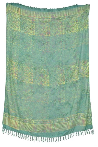 Sarong mit mehrfarbigem Wellenmuster